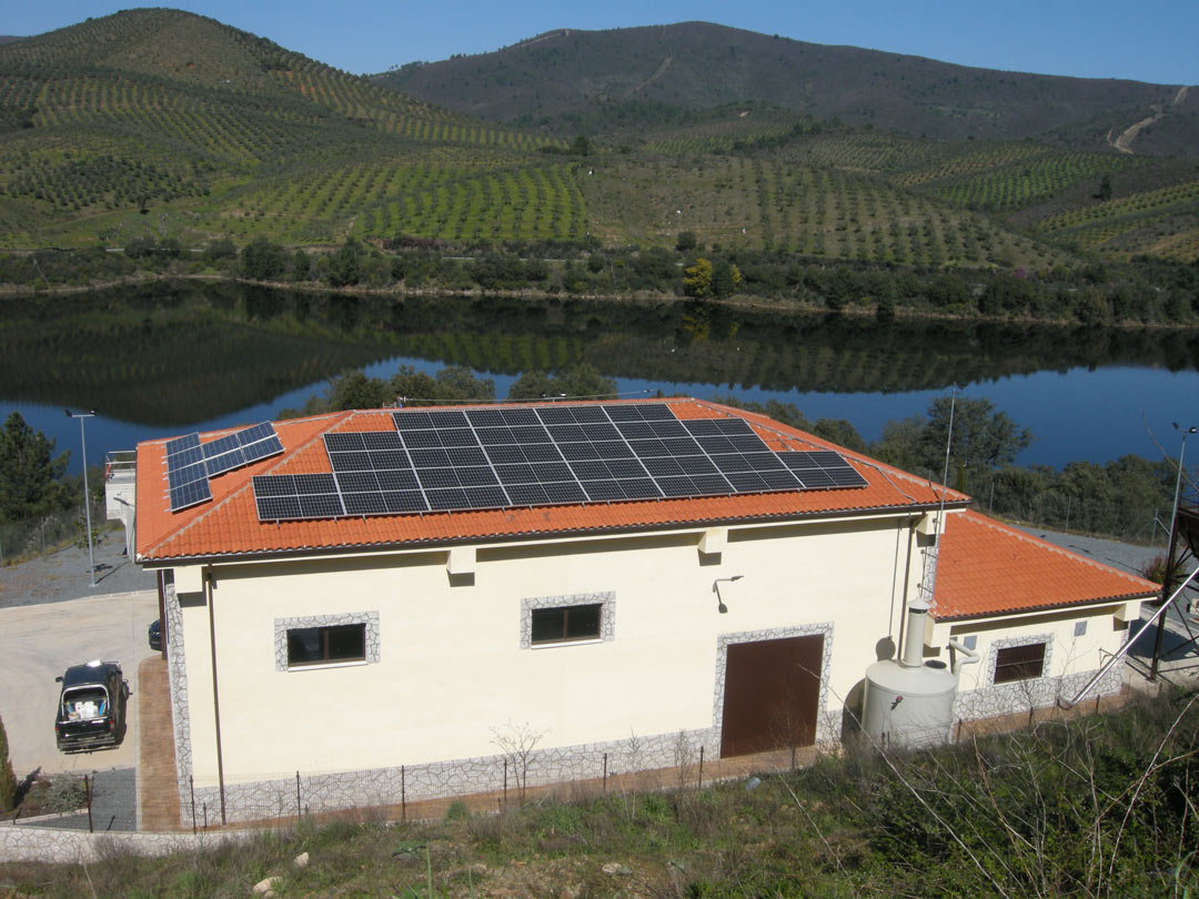 Instalación con placas solares